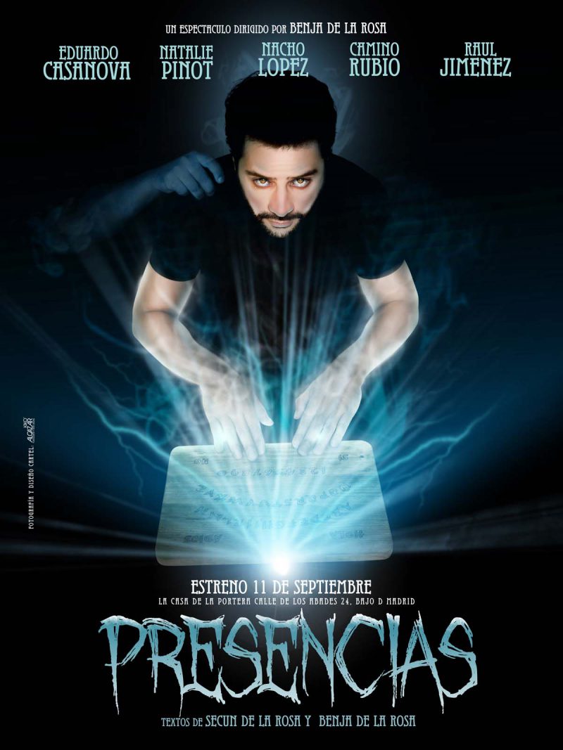Poster for the theater play Presencias (2012)
